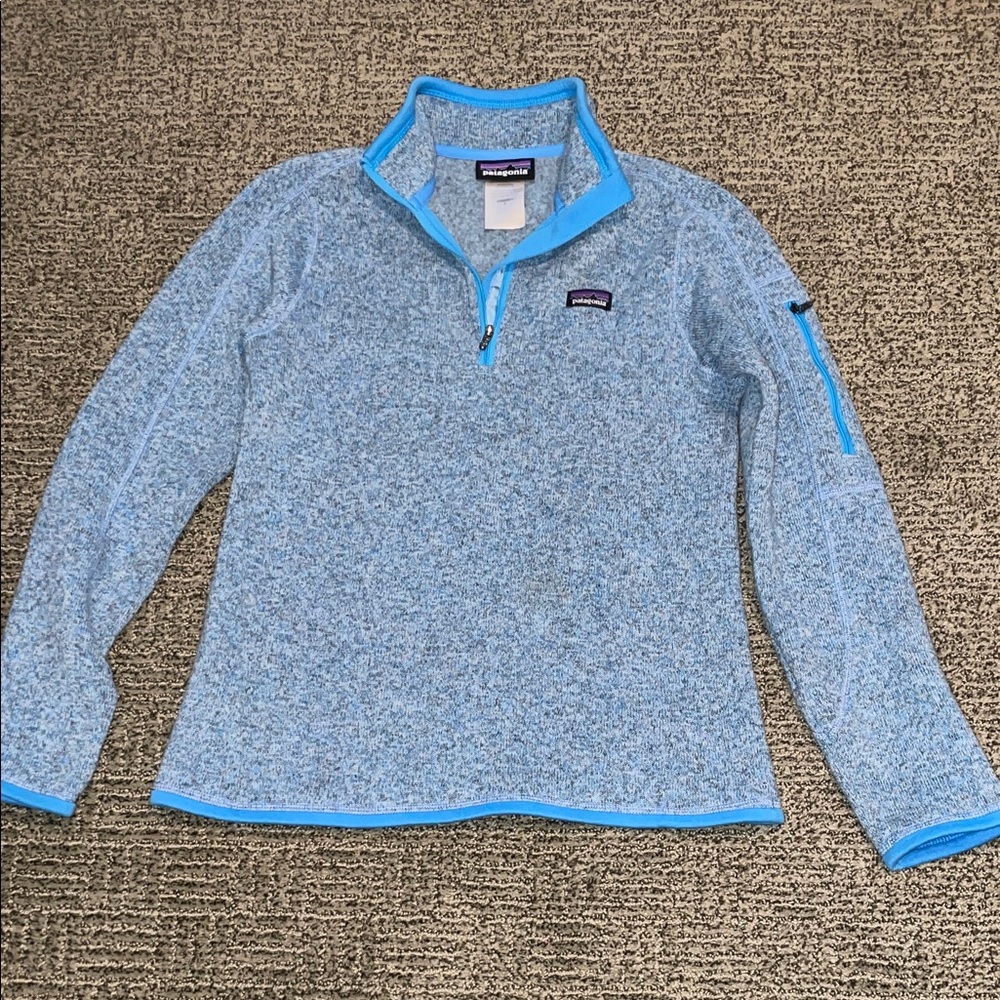 Patagonia Women's Better Sweater Blue Quarter-Zip